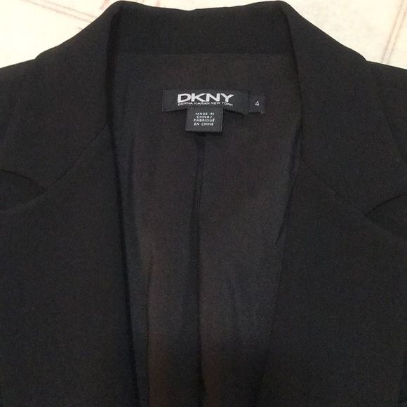 DKNY Black Single Button Suit Jacket/Blazer - Picture 6 of 10